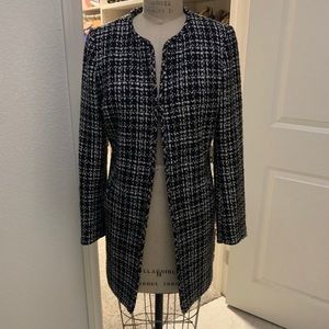 Karl Lagerfeld tweed topper coat